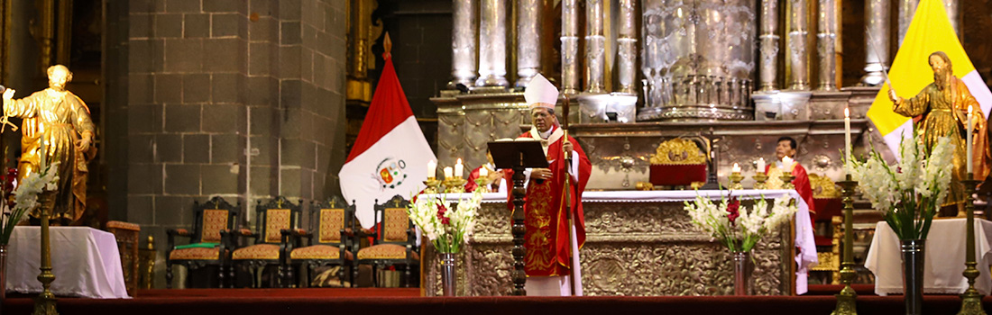 ARZOBISPO DEL CUSCO NOS RECUERDA QUE QUIEN TIENE EL ESPÍRITU DE PEDRO Y PABLO, ES EL VICARIO DE CRISTO, EL PAPA FRANCISCO