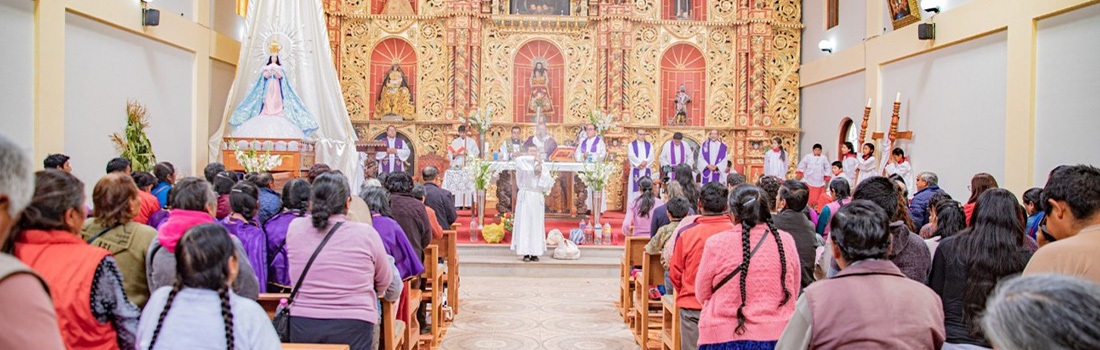 Arzobispo del Cusco realiza la Apertura de la Puerta Santa del Templo Jubilar Virgen Inmaculada Concepción de Ninabamba