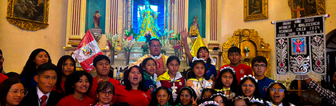 Infancia y Adolescencia Misionera celebran Santa Misa en honor al Divino Niño Jesús en Calca