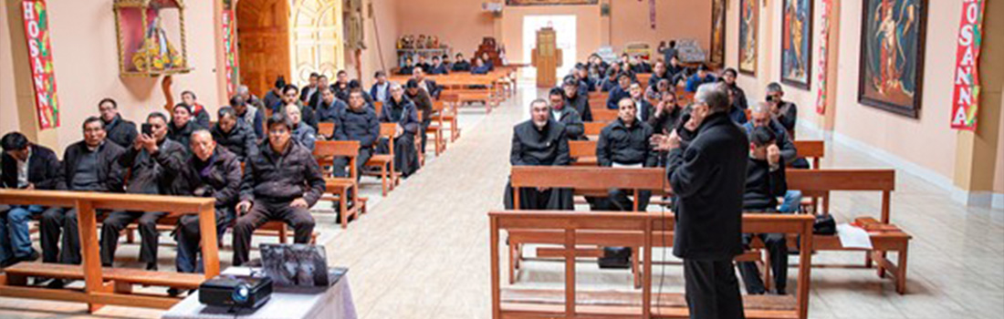 Sacerdotes del Clero Arquidiocesano del Cusco participaron en el retiro mensual correspondiente al mes de abril